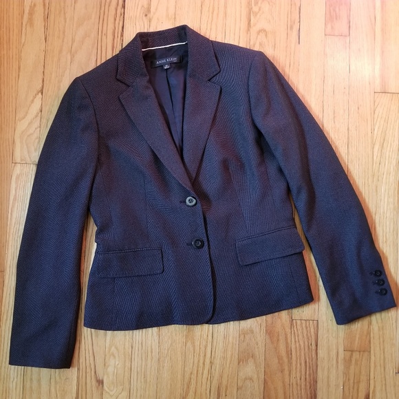 Anne Klein Career Blazer Black White 10 - Picture 3 of 7